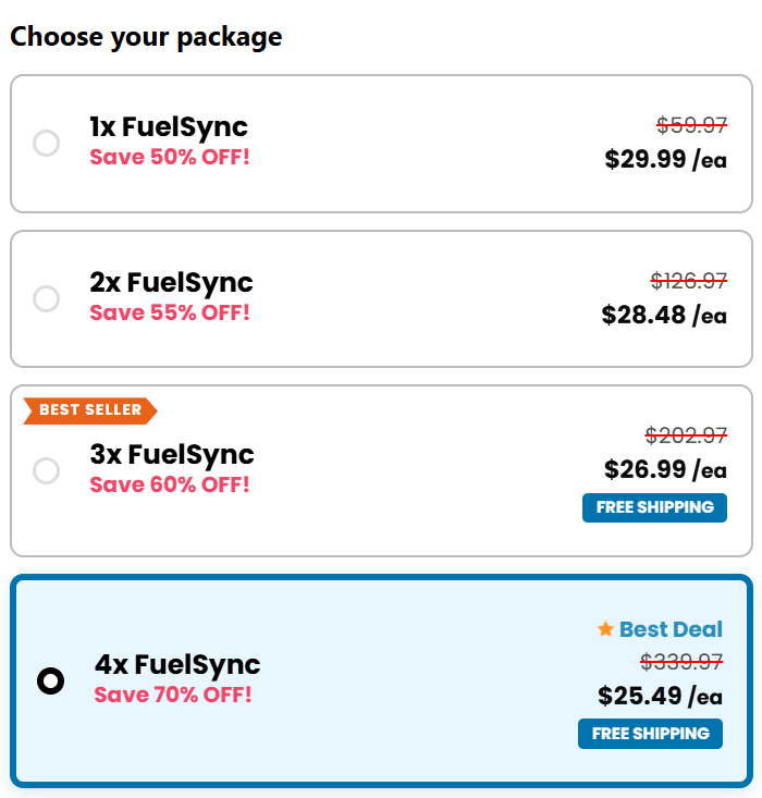 Fuel Sync Buy
